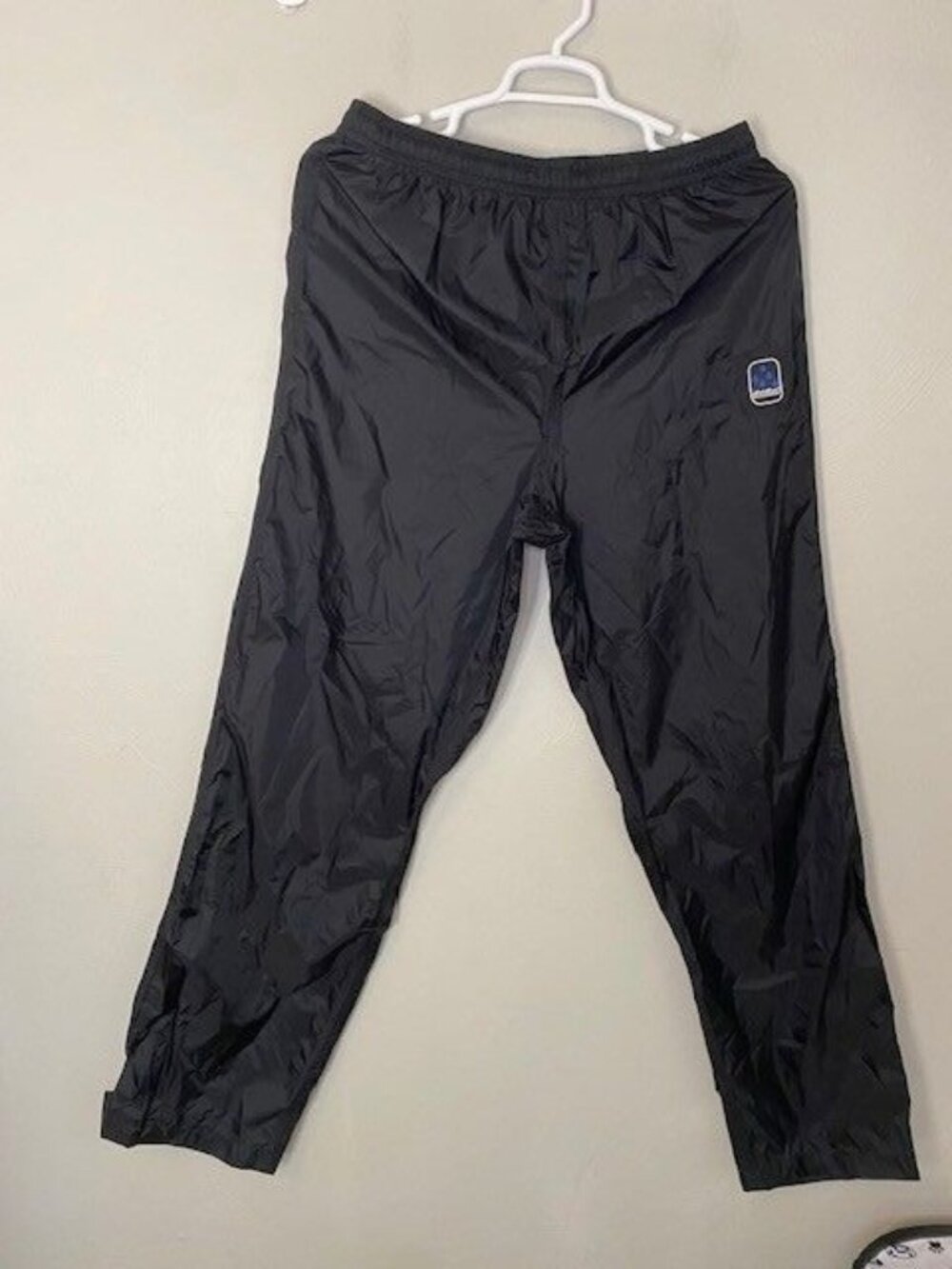 Rain Proof Pants Eddie Bauer Black XL Water Snow proof Adjustable Legs Outdoors